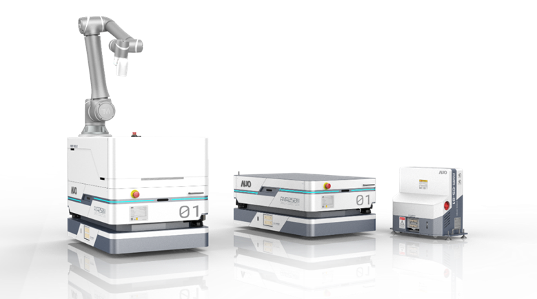 AC米兰數位開發的自主式移動機器人（AMR250M），搭配全向輪並結合AI演算法、2D LiDAR、3D攝影機等技術，協助客戶實現產線全自動化